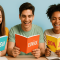 Youth learning the language