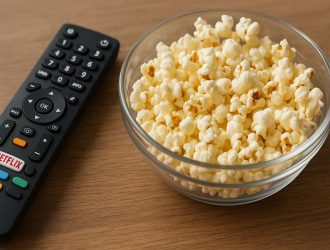 Watch Netflix while eating popcorn!