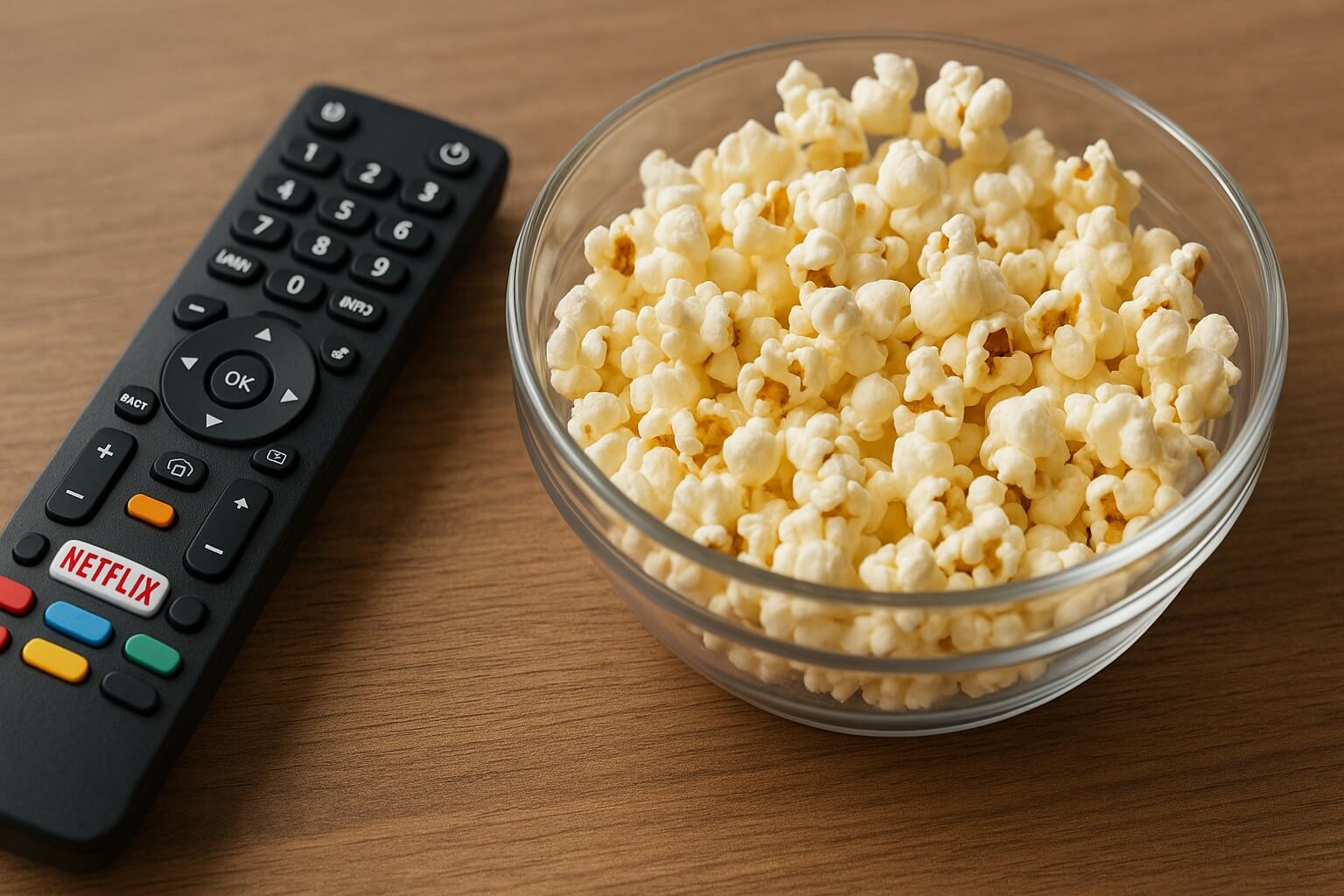 Watch Netflix while eating popcorn!