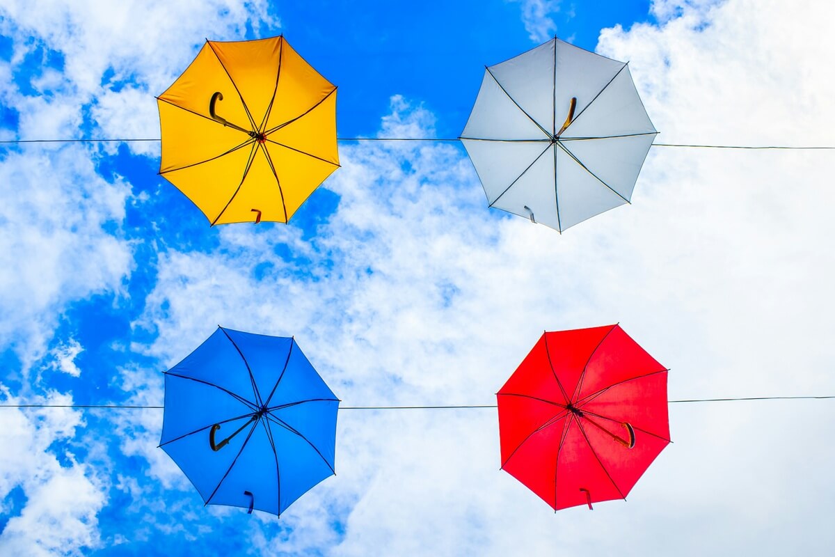 Colorful umbrellas