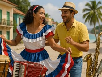 People dancing the merengue