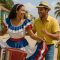 People dancing the merengue