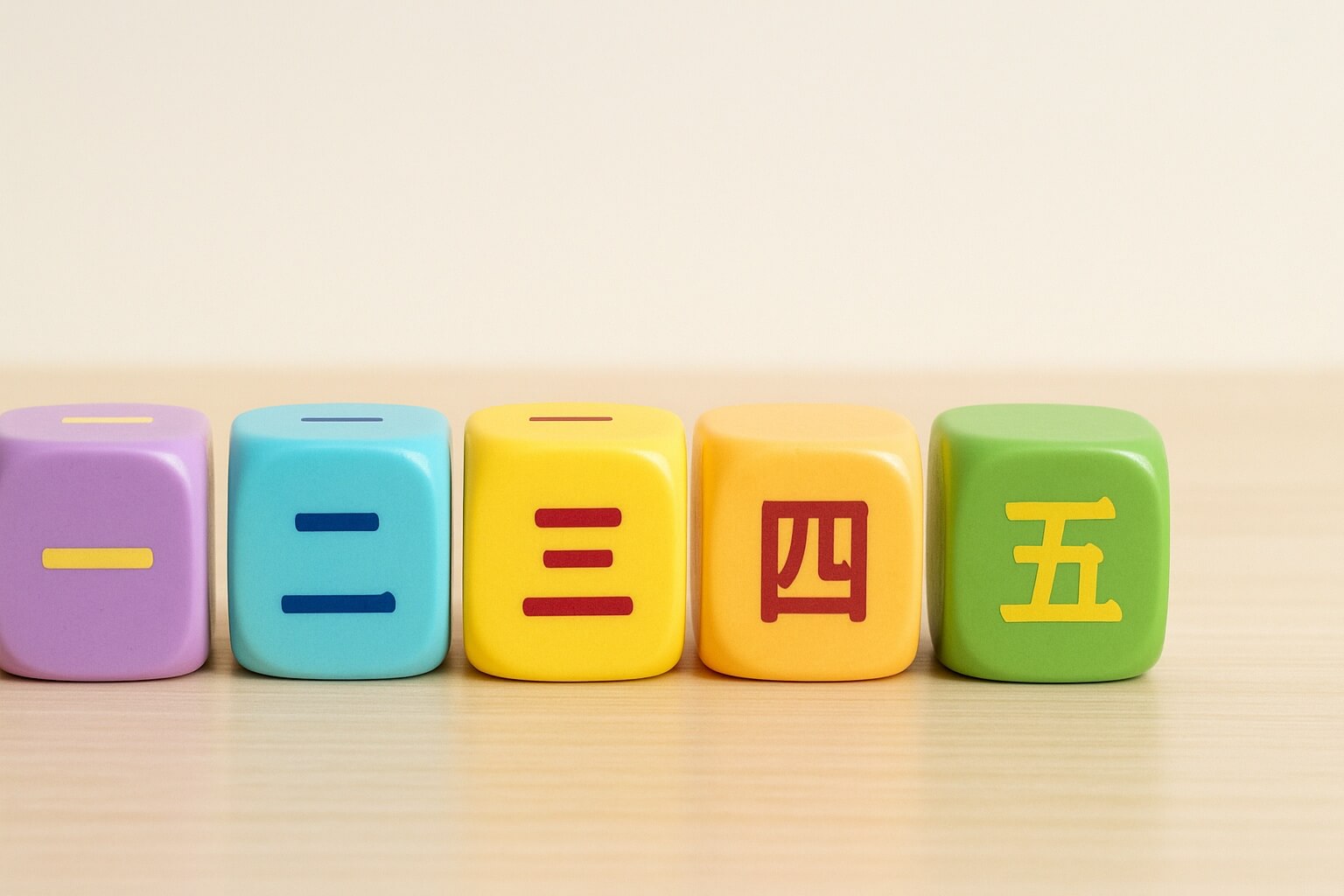 The block with “Kansuuji” written on it