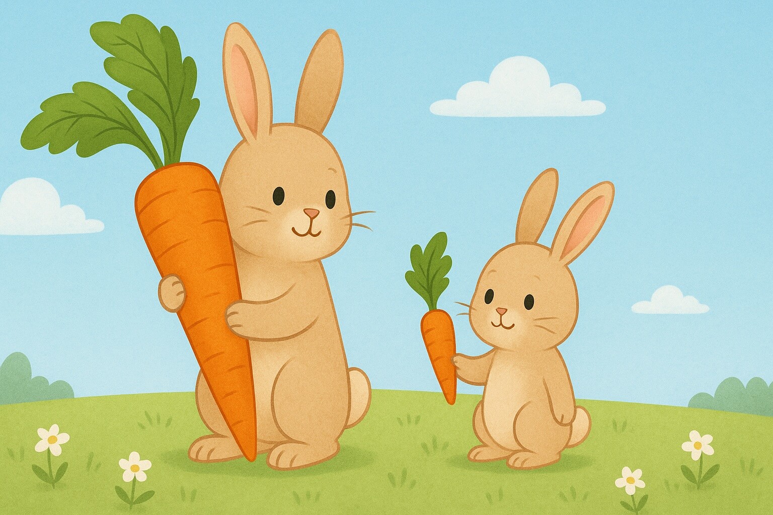 Big carrots and small carrots