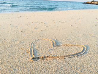 Heart on the san