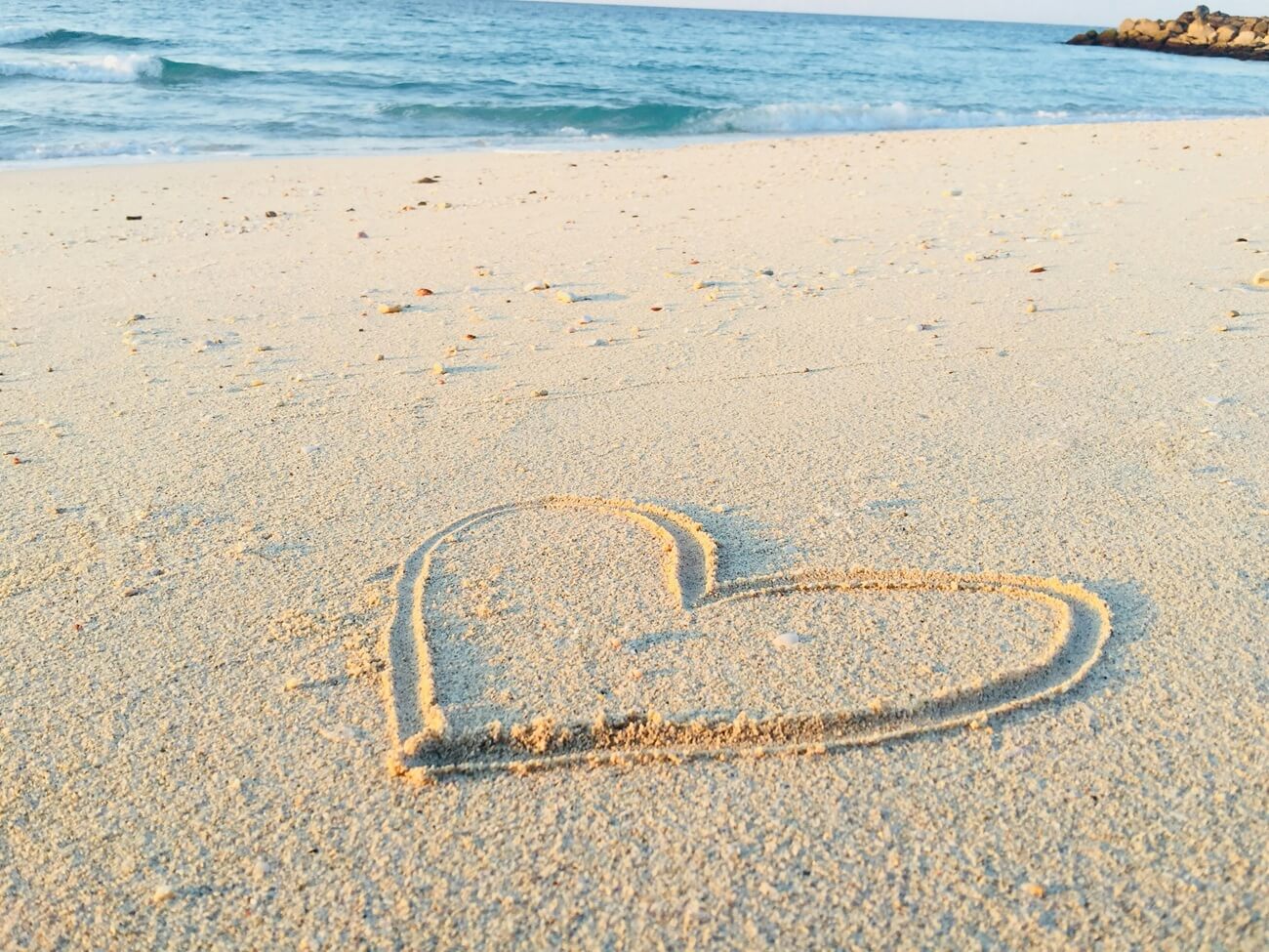 Heart on the san