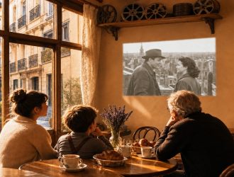 French Cinema Film Reels Popcorn