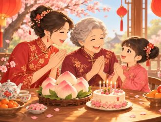Happy Birthday Chinese Greetings Header